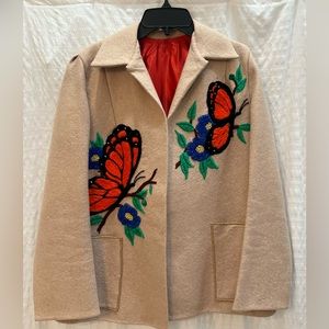 Vintage Embroidered Wool Jacket